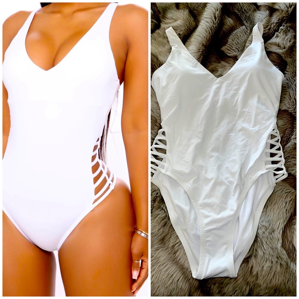 Brand new white swimsuit (1 piece)